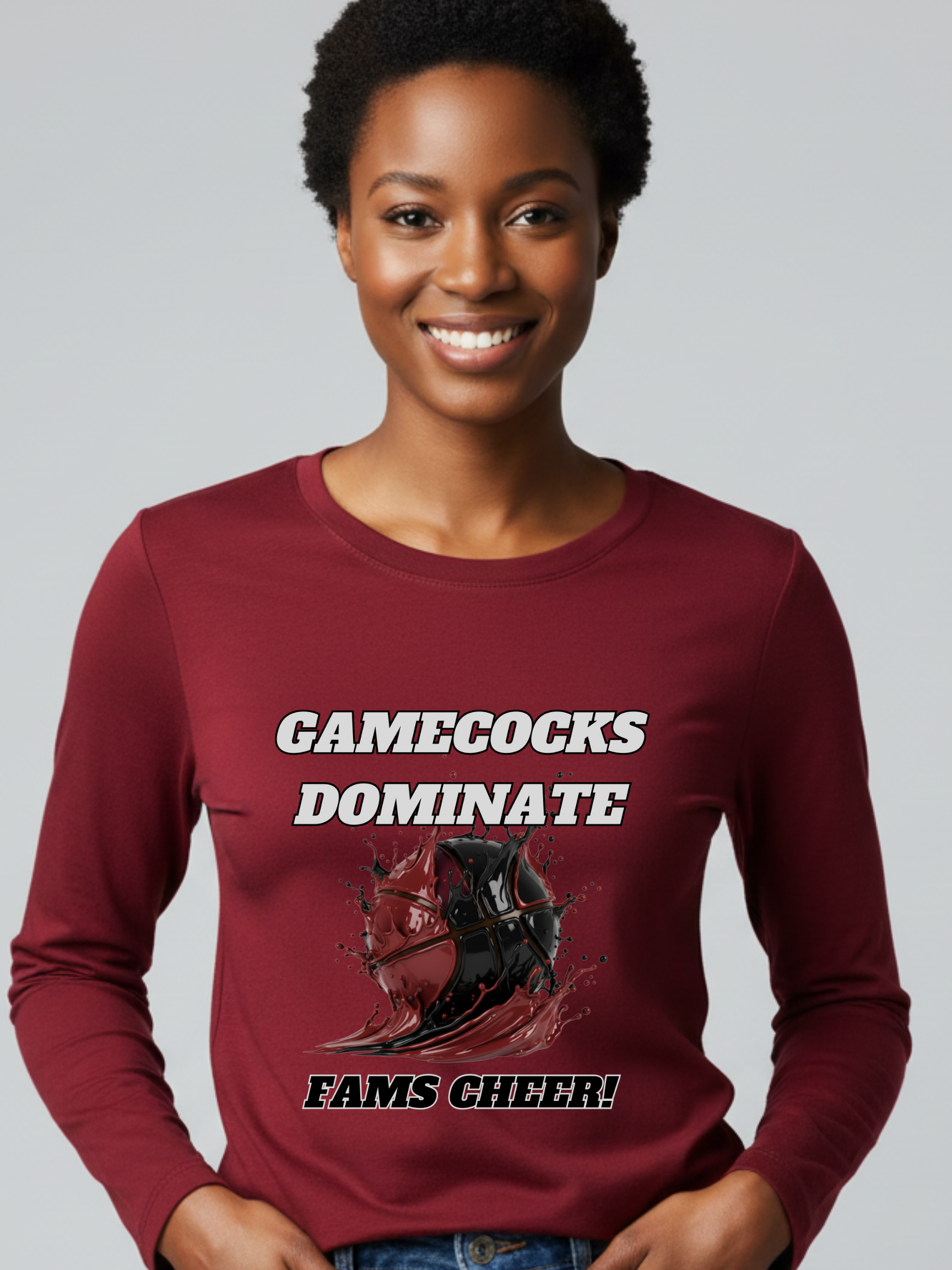 Gamecocks Team Spirit Sweatshirt/Long & Short Sleeve - Garnet