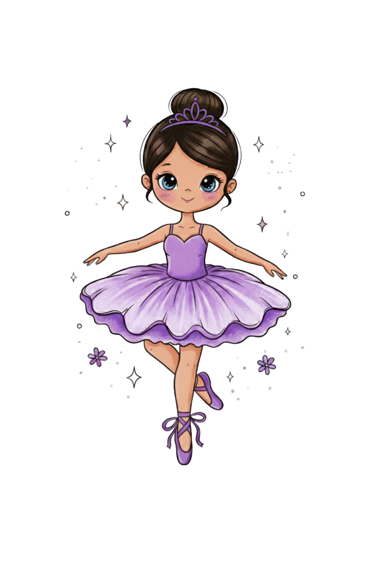 Custom Ballerina T-Shirt (Add customization details in the order notes)