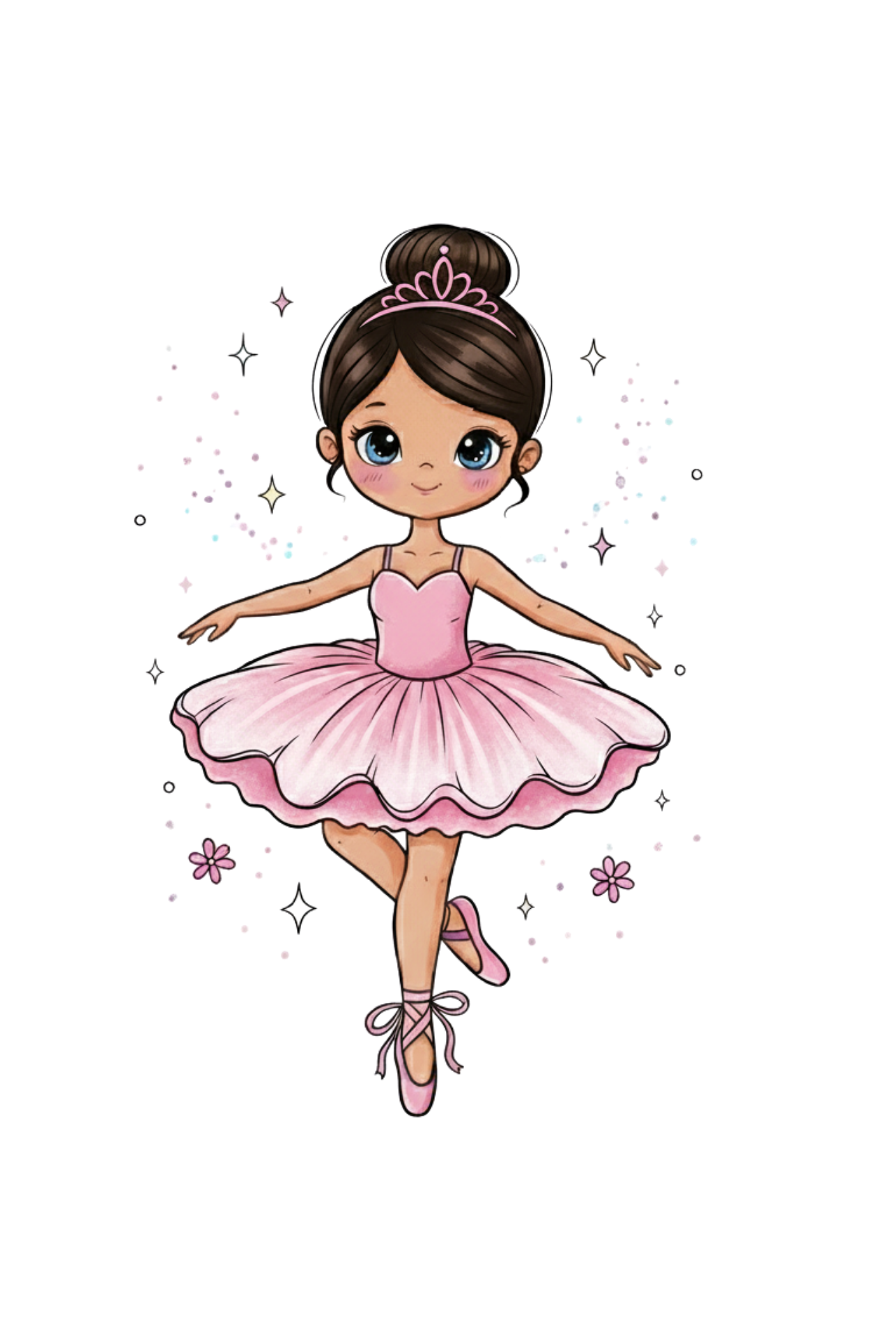 Custom Ballerina T-Shirt (Add customization details in the order notes)