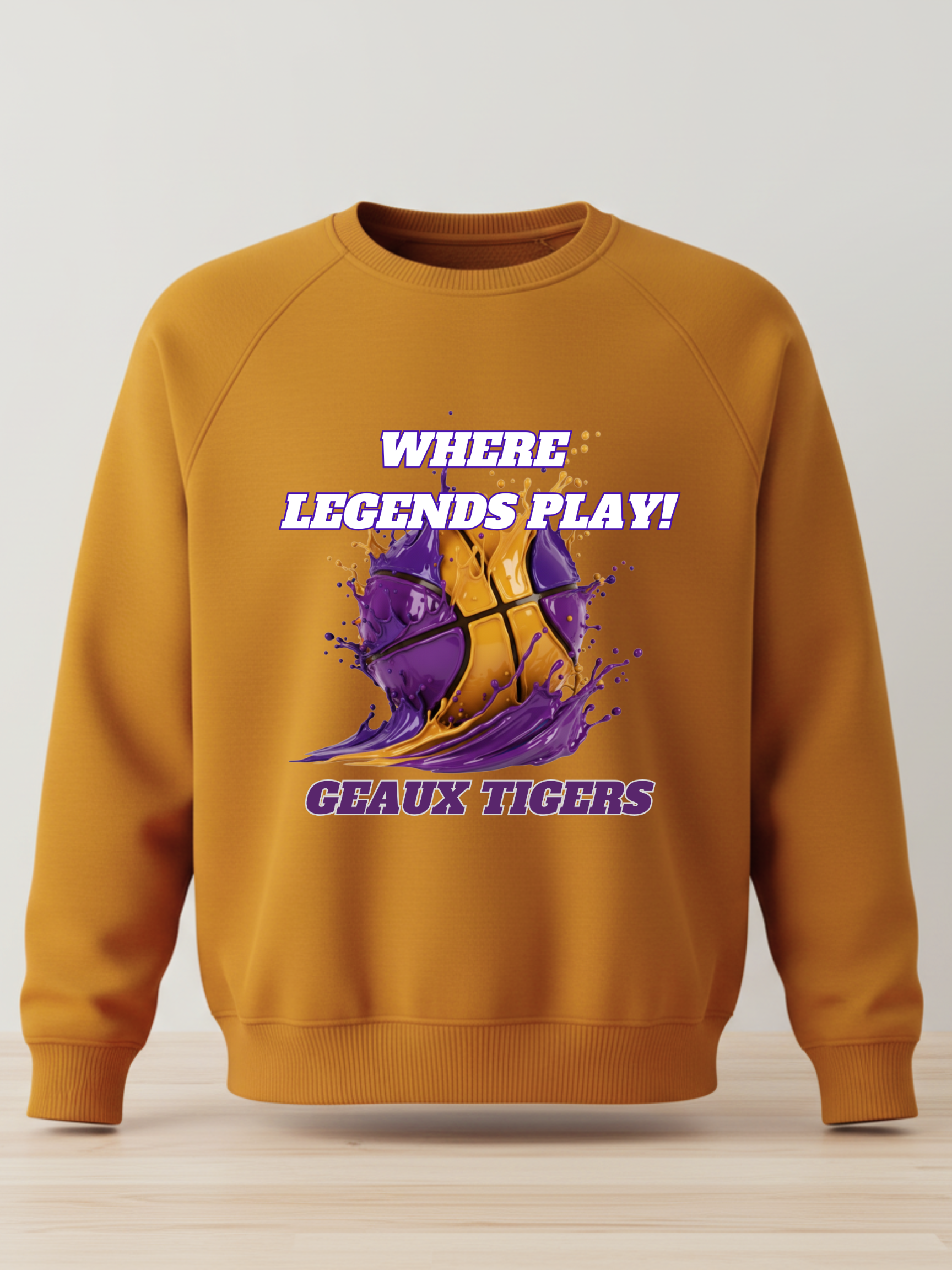 Tigers Basketball Graphic Sweatshirt / Long & Short Sleeve Tees