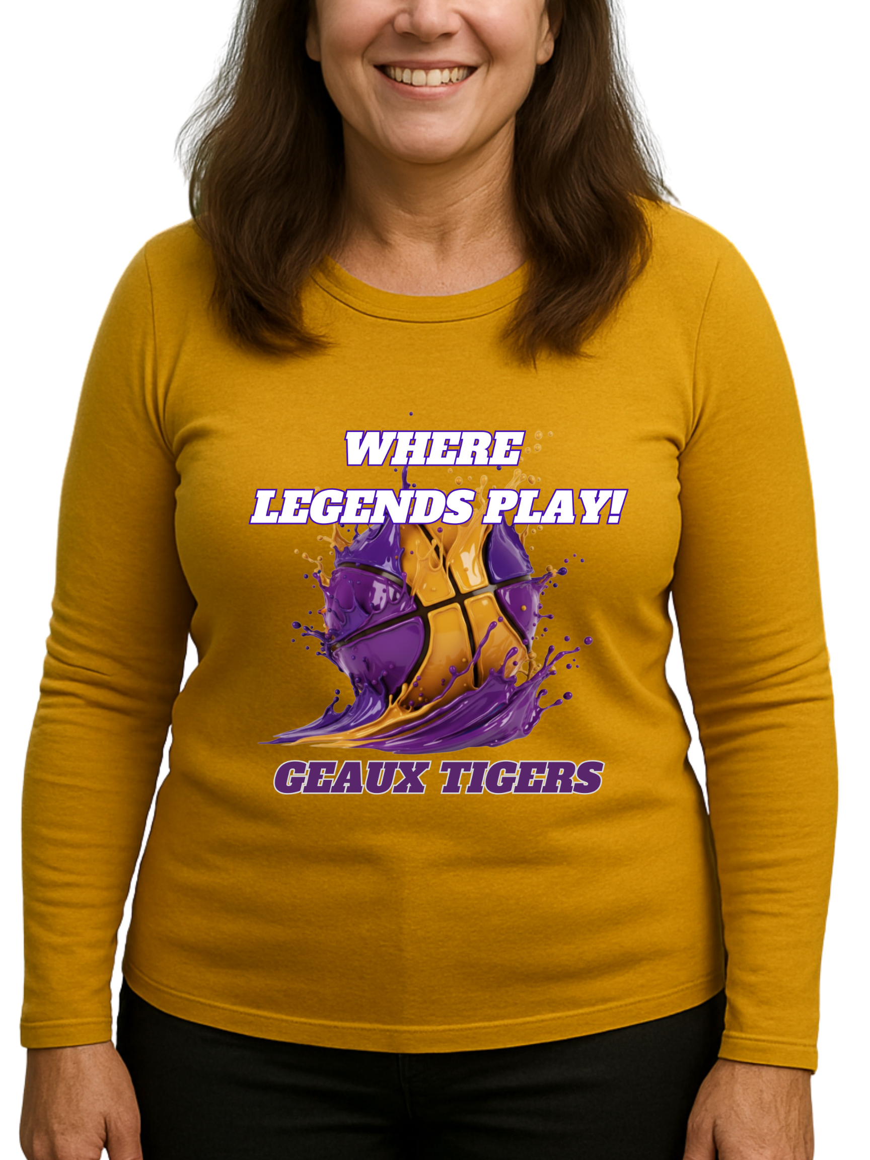 Tigers Basketball Graphic Sweatshirt / Long & Short Sleeve Tees