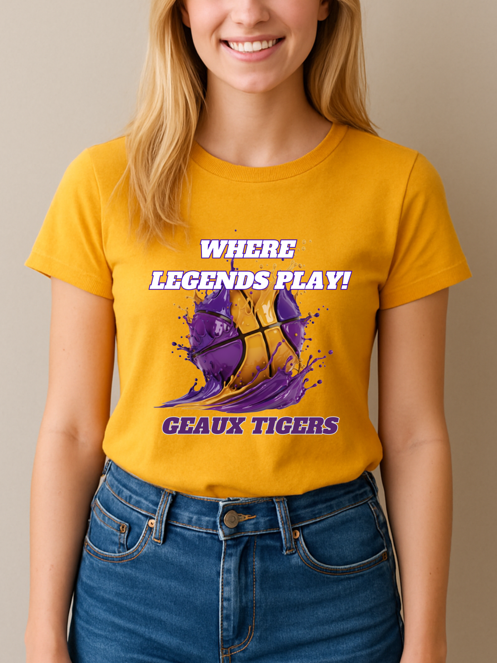 Tigers Basketball Graphic Sweatshirt / Long & Short Sleeve Tees