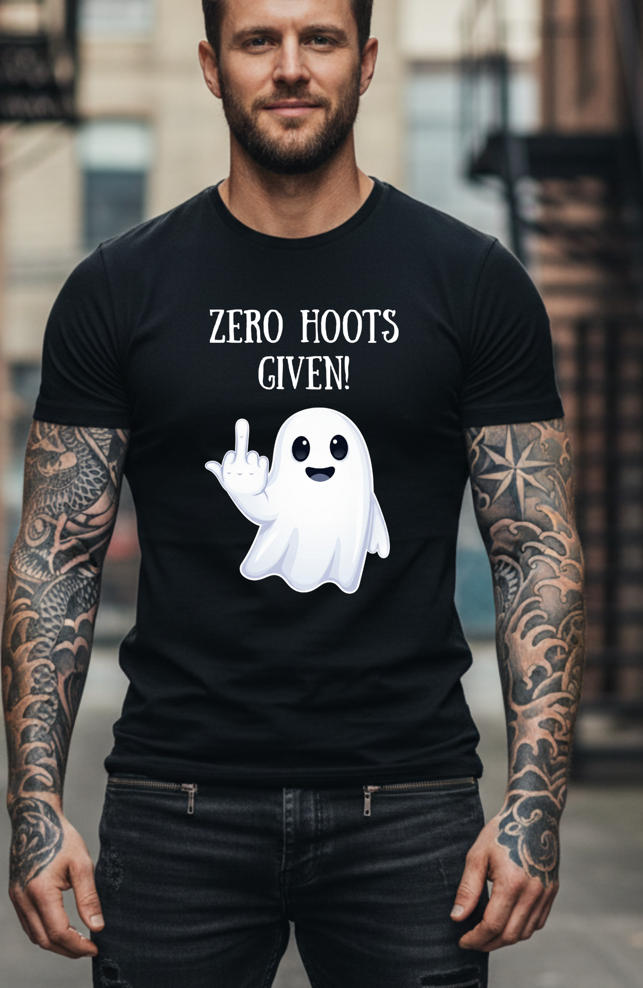 Zero Hoots Given Ghost Tee