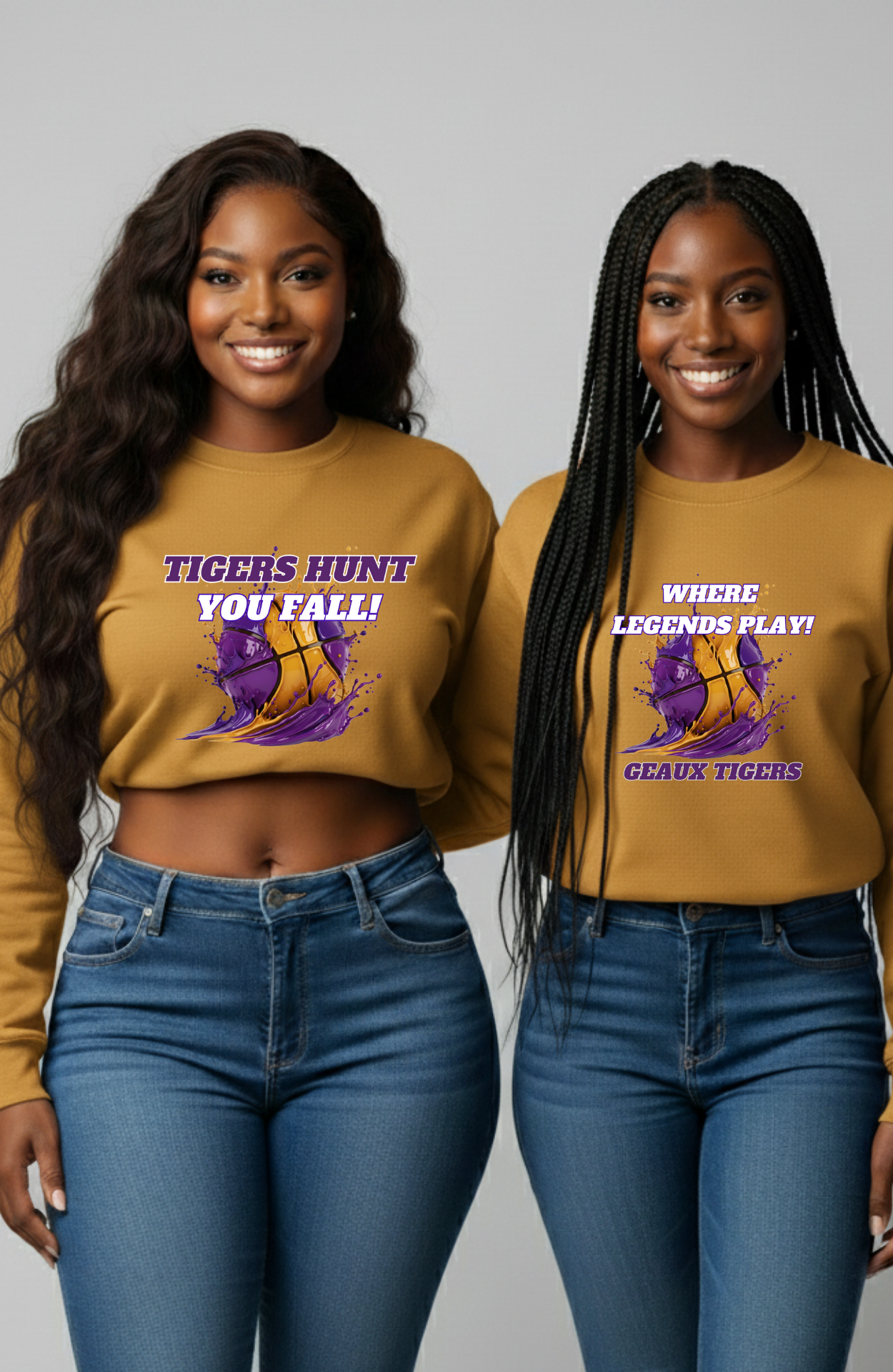 Tigers Basketball Graphic Sweatshirt / Long & Short Sleeve Tees