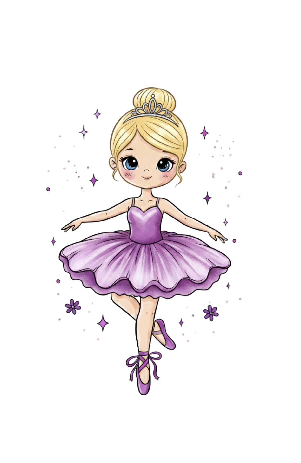 Custom Ballerina T-Shirt (Add customization details in the order notes)