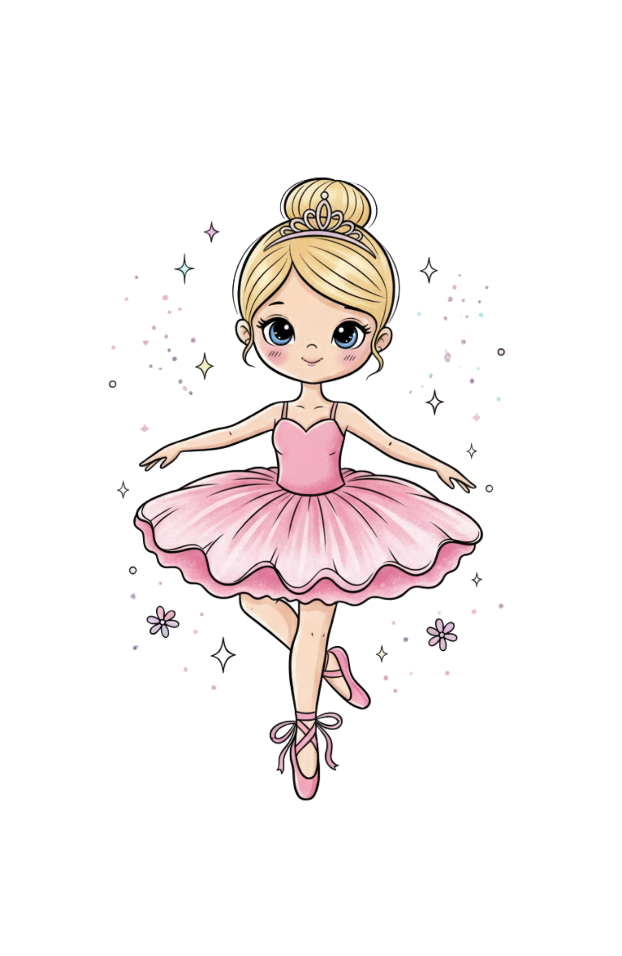Custom Ballerina T-Shirt (Add customization details in the order notes)