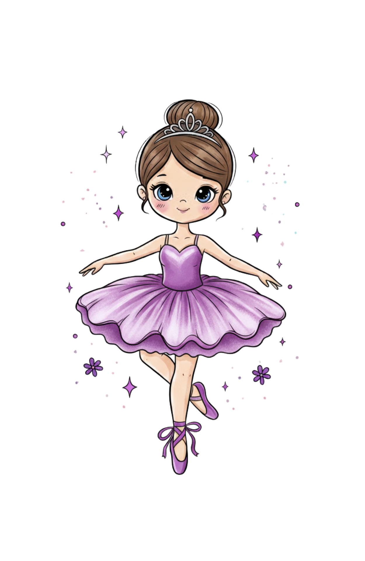 Custom Ballerina T-Shirt (Add customization details in the order notes)