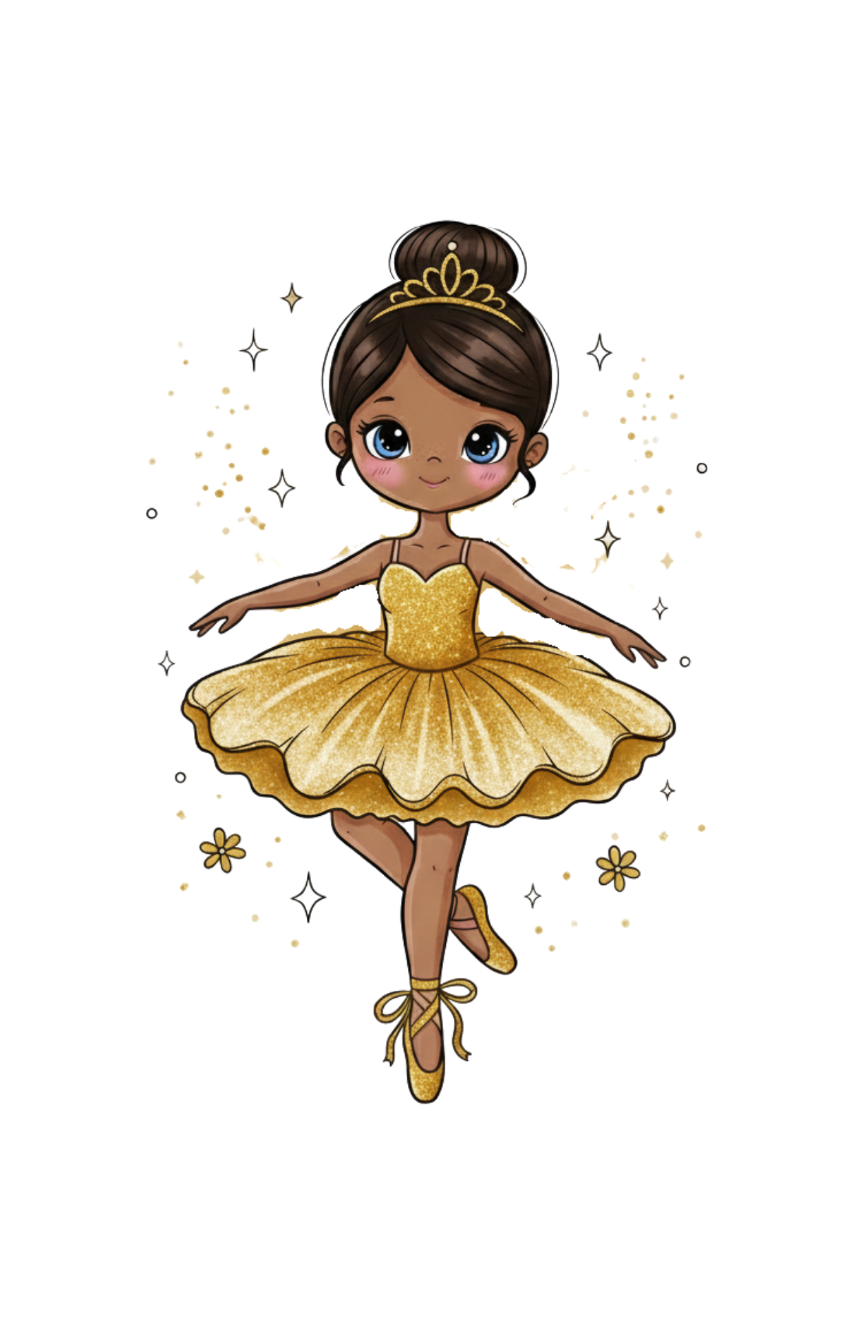 Custom Ballerina T-Shirt (Add customization details in the order notes)