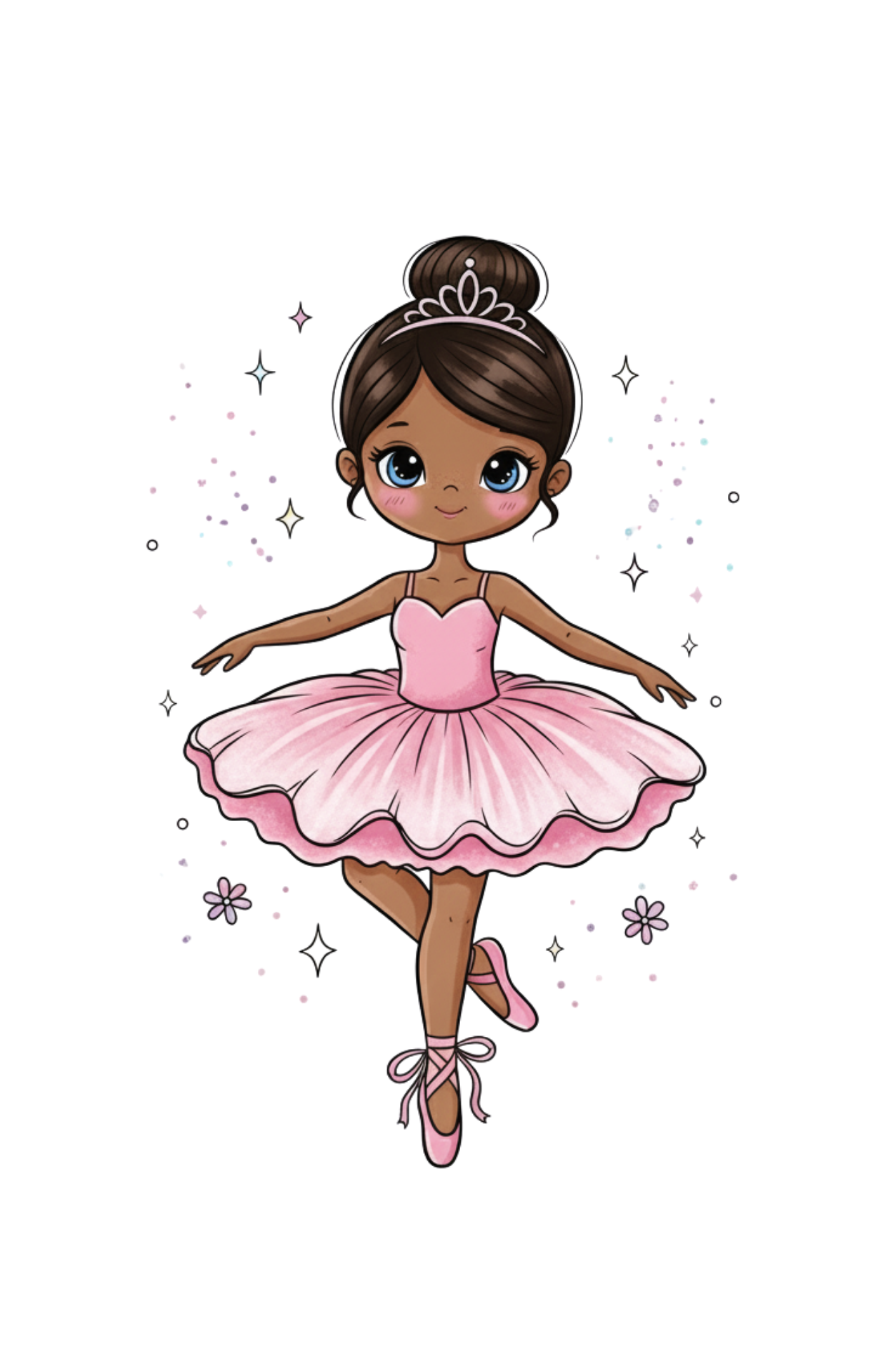 Custom Ballerina T-Shirt (Add customization details in the order notes)