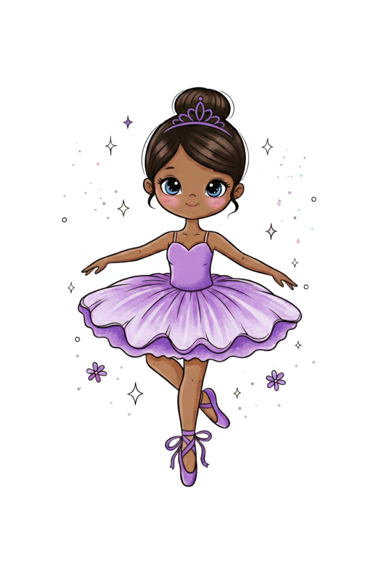 Custom Ballerina T-Shirt (Add customization details in the order notes)